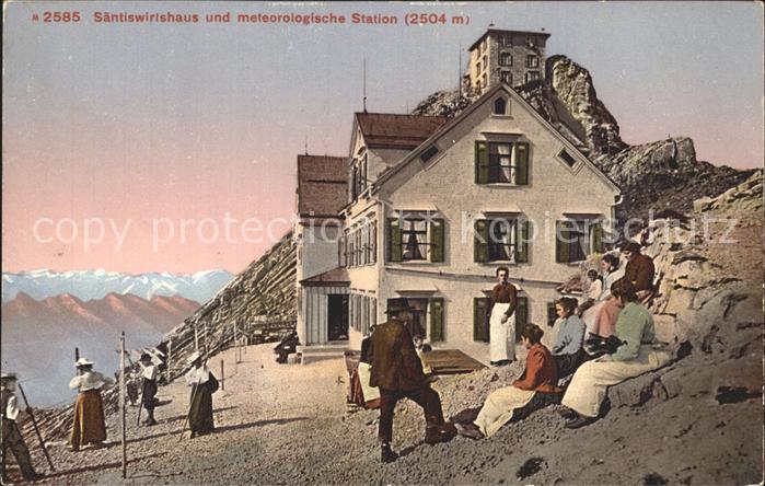 Saentis AR Bergwirtshaus Meteorologische Station Appenzeller Alpen