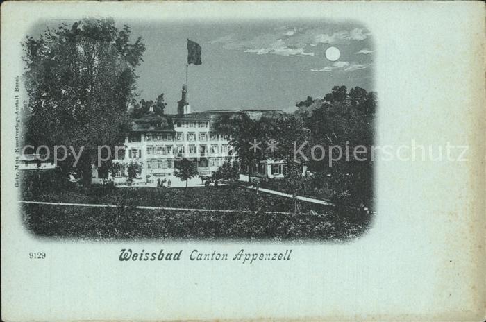 Weissbad Hotel Kurhaus im Mondschein