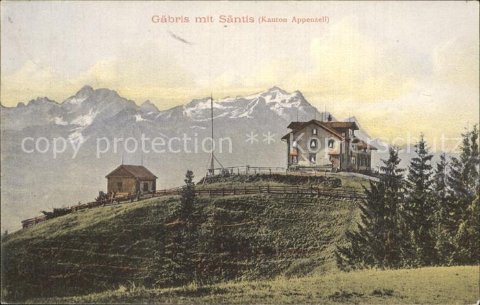 Gaebris mit Saentis Appenzeller Alpen Berghaus