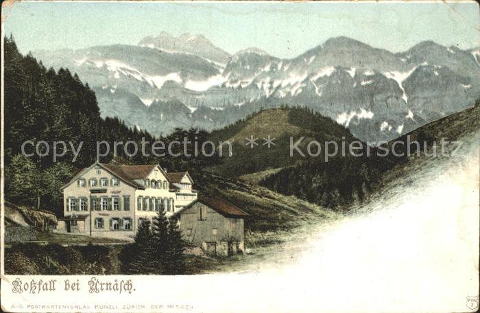 Urnaesch AR Gasthaus Rossfall Alpen