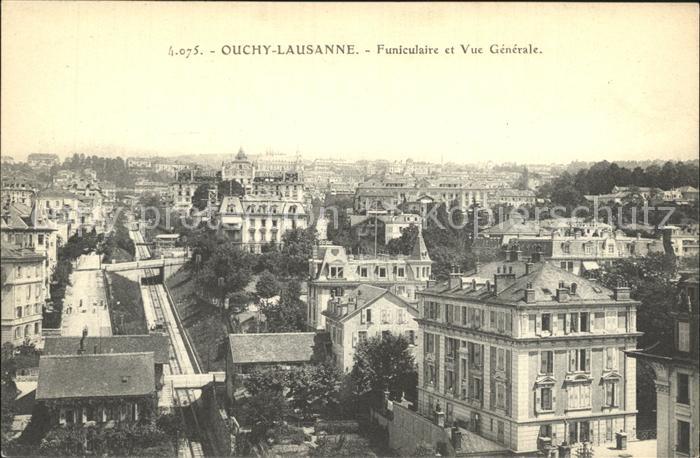 Ouchy Funiculaire et vue generale