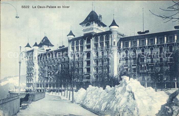 Caux VD Palace Hotel en hiver
