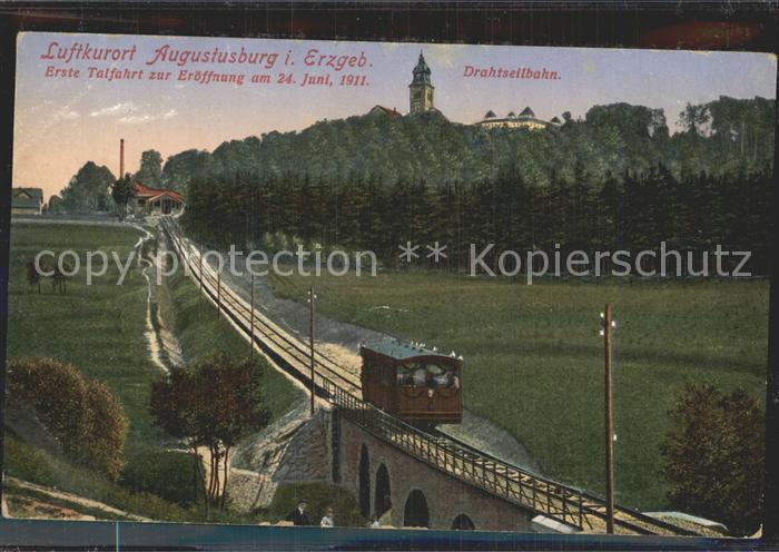 Augustusburg Zug Drahtseilbahn Schloss Kirche