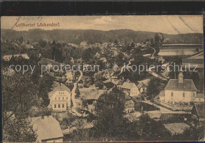 Lueckendorf Ortsansicht mit Kirche