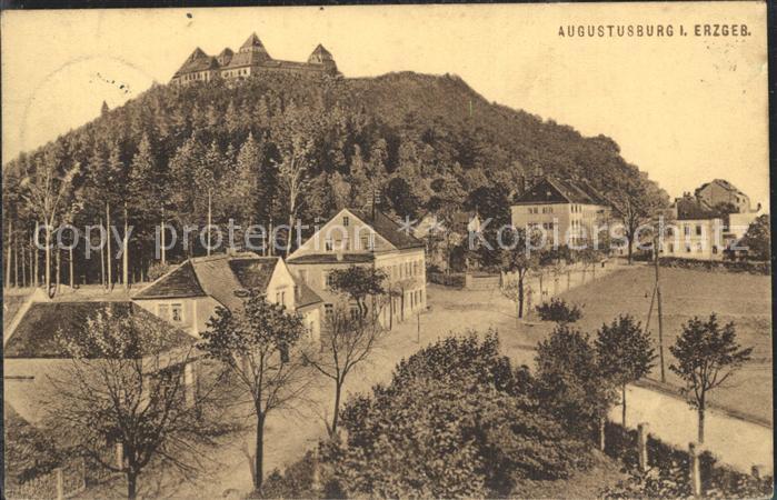Augustusburg Teilansicht mit Schloss