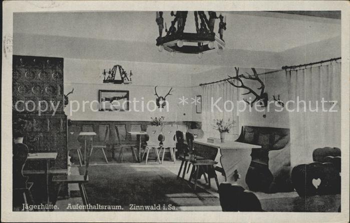 Zinnwald-Georgenfeld Jaegerhuette Aufenthaltsraum