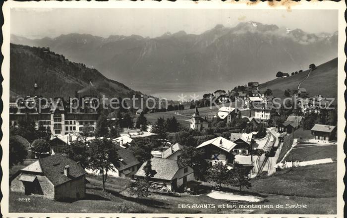 Les Avants et les montagnes de Saubie