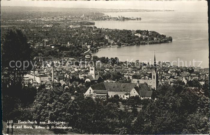 Rorschach Bodensee mit Horn Arbon und Romanshorn