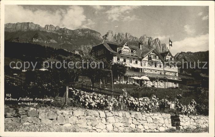 Gamserberg Kurhaus Eichlitten mit Kreuzberge