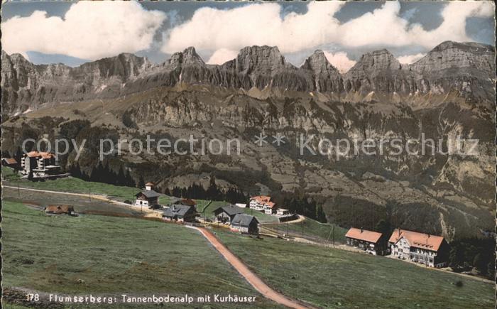 Flumserberg Bergheim Tannenbodenalp mit Kurhaeuser