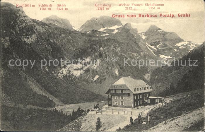 Grabs SG Kurhaus Grabs mit Alpenpanorama