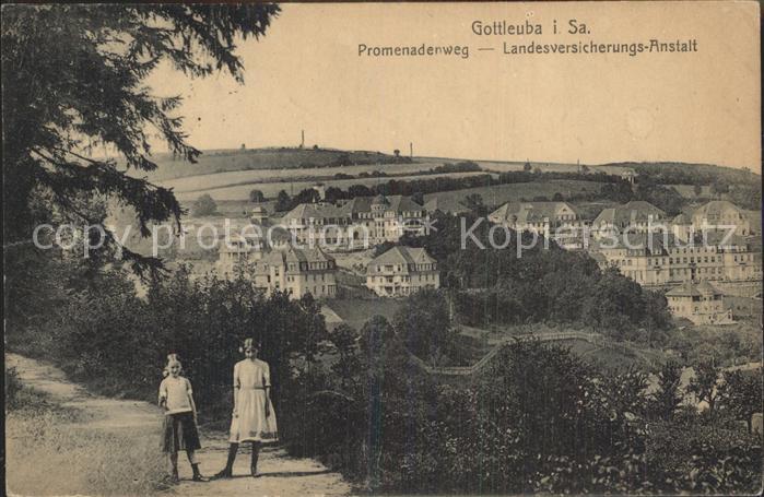 Bad Gottleuba-Berggiesshuebel Promenadenweg Heilstaette der LVA Sachsen