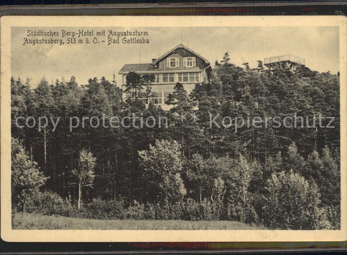 Bad Gottleuba-Berggiesshuebel Staedt Berghotel Augustusberg mit Augustusturm
