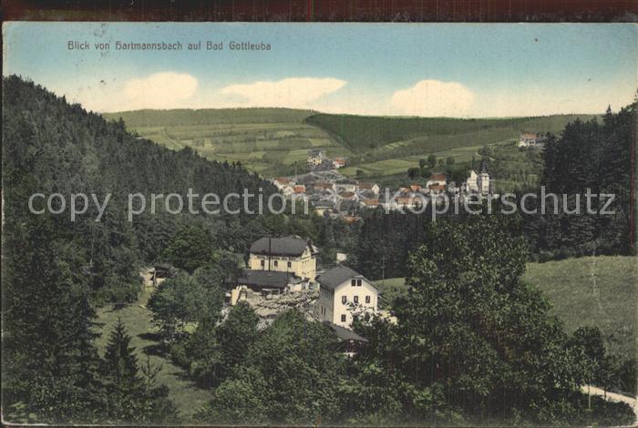 Bad Gottleuba-Berggiesshuebel Blick von Hartmannsbach