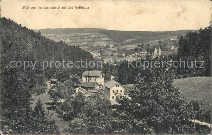 Bad Gottleuba-Berggiesshuebel Blick von Hartmannsbach