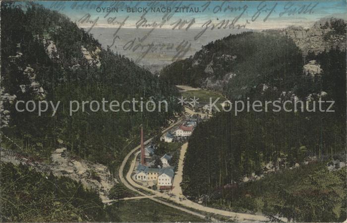 Oybin Sachsen mit Blick nach Zittau