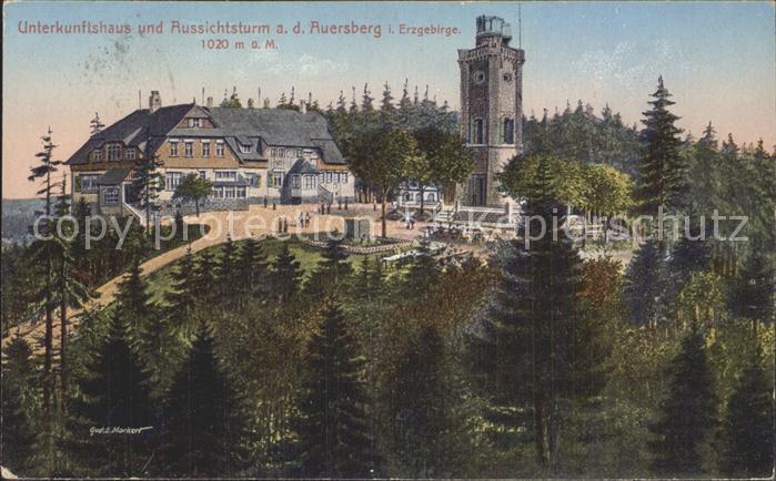 Auersberg Wildenthal Unterkunftshaus und Aussichtsturm