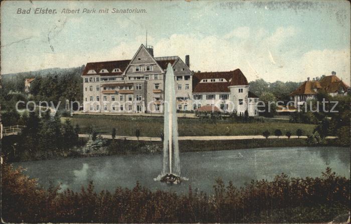 Bad Elster Albert Park mit Sanatorium