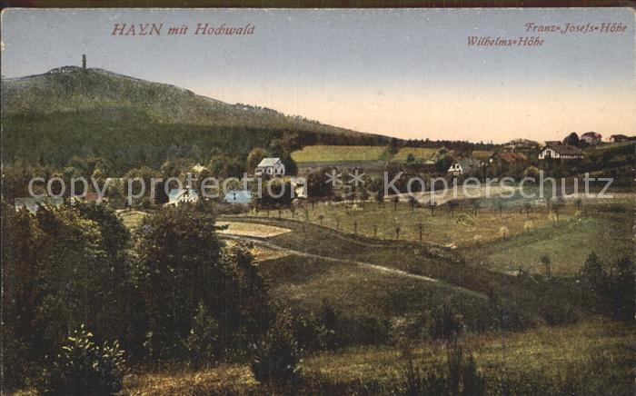 Hayn Oybin mit Hochwald Wilhelmshoehe und Franz Josefs Hoehe