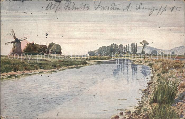 DRESDEN Elbe Gohliser Windmuehle