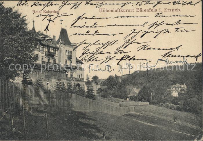 Baerenfels Erzgebirge Hotel Kaiserhof