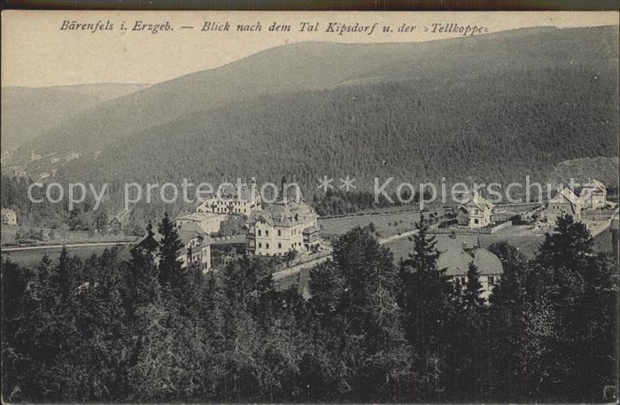 Baerenfels Erzgebirge Kipsdorf Tellkoppe
