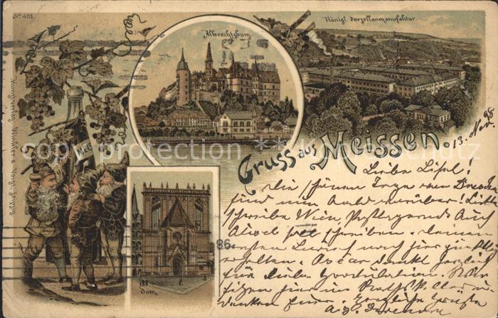 Meissen Elbe Sachsen Albrechtsburg Dom