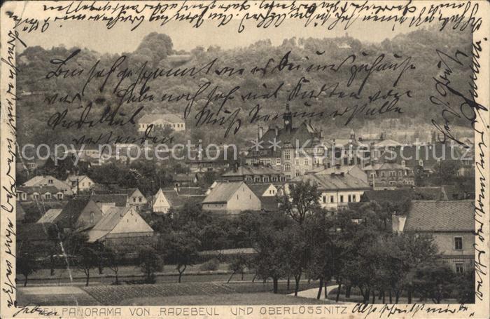 Radebeul Panorama mit Oberloessnitz