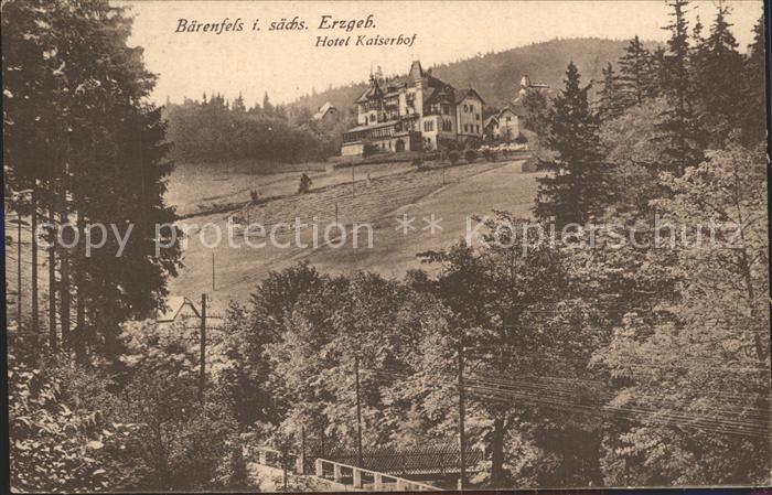 Baerenfels Erzgebirge Hotel Kaiserhof