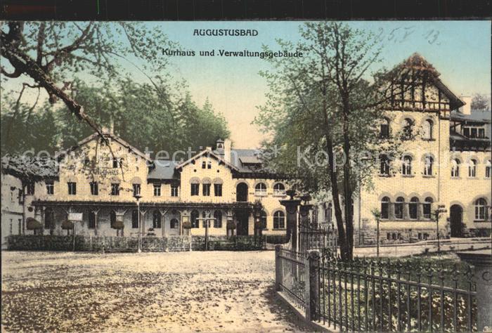 Augustusbad-Liegau Kurhaus und Verwaltungsgebaeude