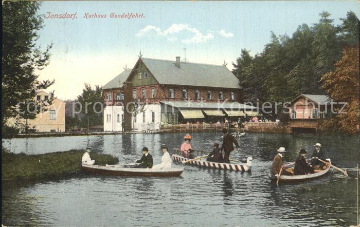 Jonsdorf Kurhaus Gondelfahrt Teich Ruderboot