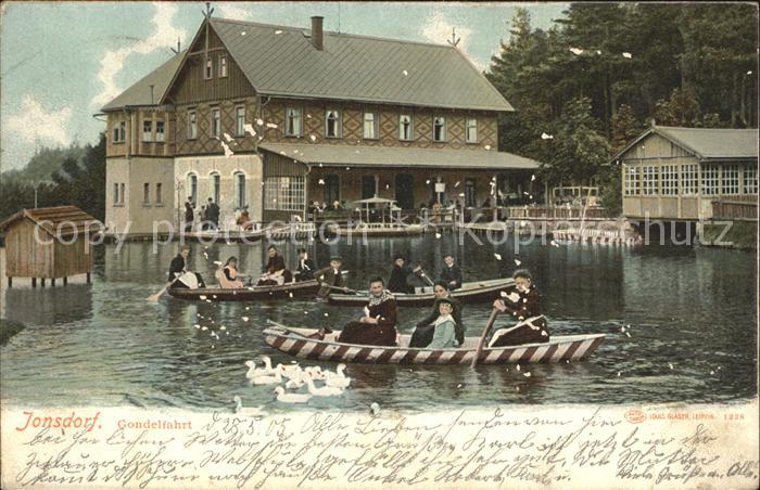 Jonsdorf Kurhaus Gondelfahrt Teich Ruderboot