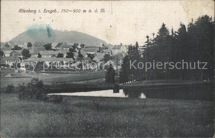 Altenberg Erzgebirge Partie am Wald Teich Geisingberg