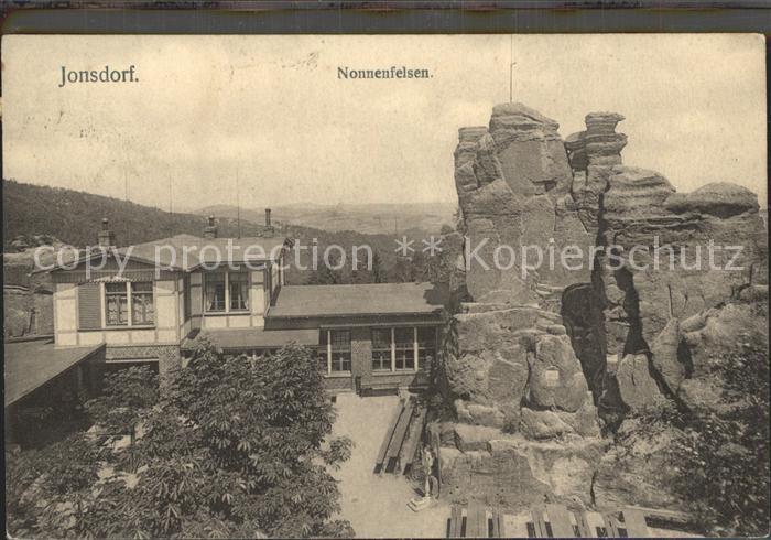 Jonsdorf Gaststaette am Nonnenfelsen Zittauer Gebirge