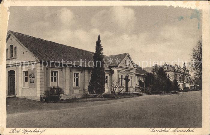 Bad Oppelsdorf Opolno Zdroj Carolabad Annenbad Silesia Karte Nr 929