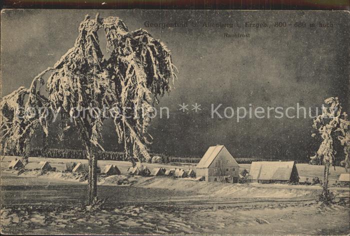 Georgenfeld Rauhfrost Winterimpressionen Erzgebirge