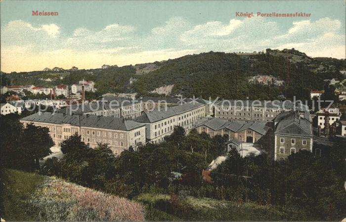 Meissen Elbe Sachsen Koenigliche Porzellanmanufaktur