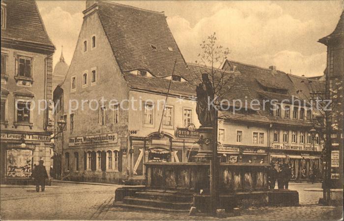 Meissen Elbe Sachsen Heinrichsplatz Brunnen