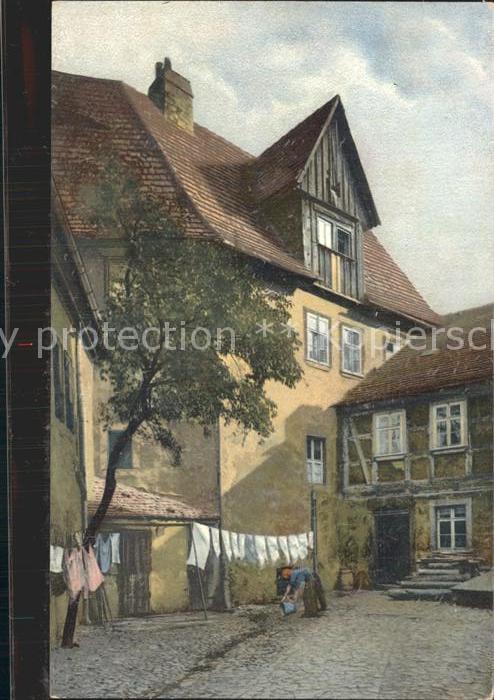 Alt Meissen Elbe Jahns Hof an der Freiheit Photochromie