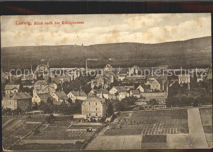 Coswig Sachsen Blick nach der Koenigstrasse