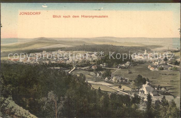 Jonsdorf Panorama Blick nach dem Hieronymusstein