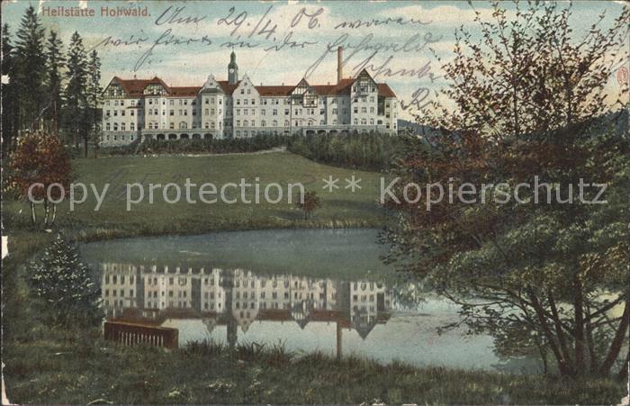 Neustadt Sachsen Heilstaette Hohwald Teich