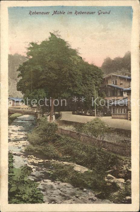Rabenauer Grund Partie am Fluss Rabenauer Muehle