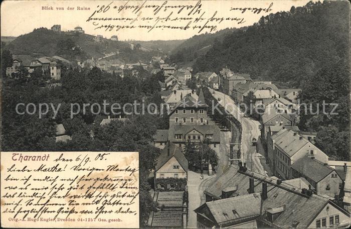 Tharandt Blick von der Ruine