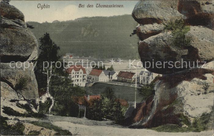 Oybin Sachsen Thomassteine Felsen Zittauer Gebirge