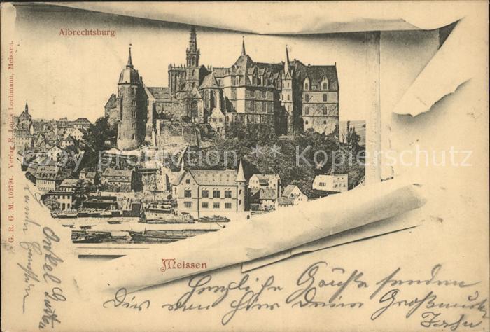 Meissen Elbe Sachsen Albrechtsburg