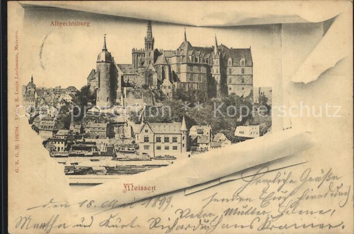 Meissen Elbe Sachsen Burgberg Albrechtsburg