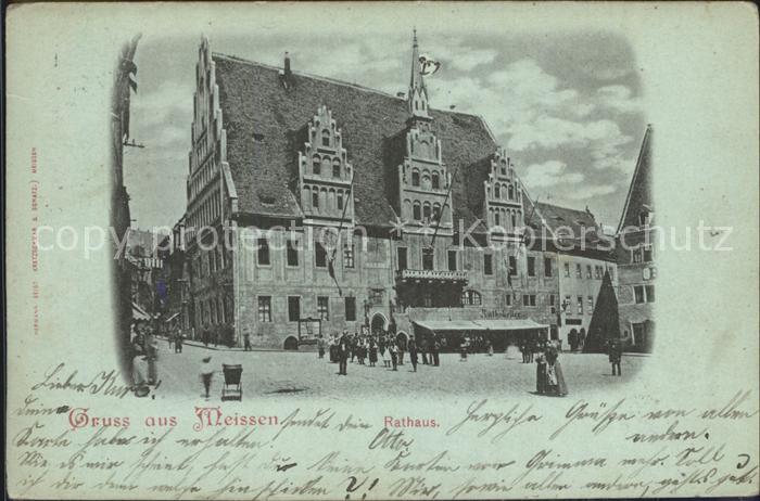 Meissen Elbe Sachsen Rathaus