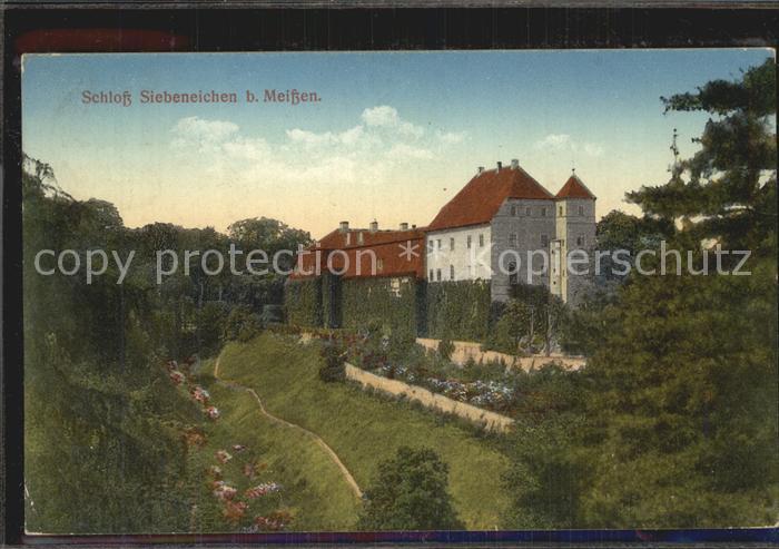 Meissen Elbe Sachsen Schloss Siebeneichen