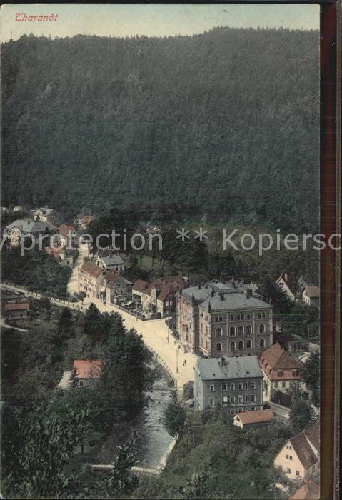 Tharandt Teilansicht Englers Postkarte